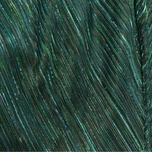 NWT Betsy & Adam Metallic Halter Gown 16W - Picture 11 of 13